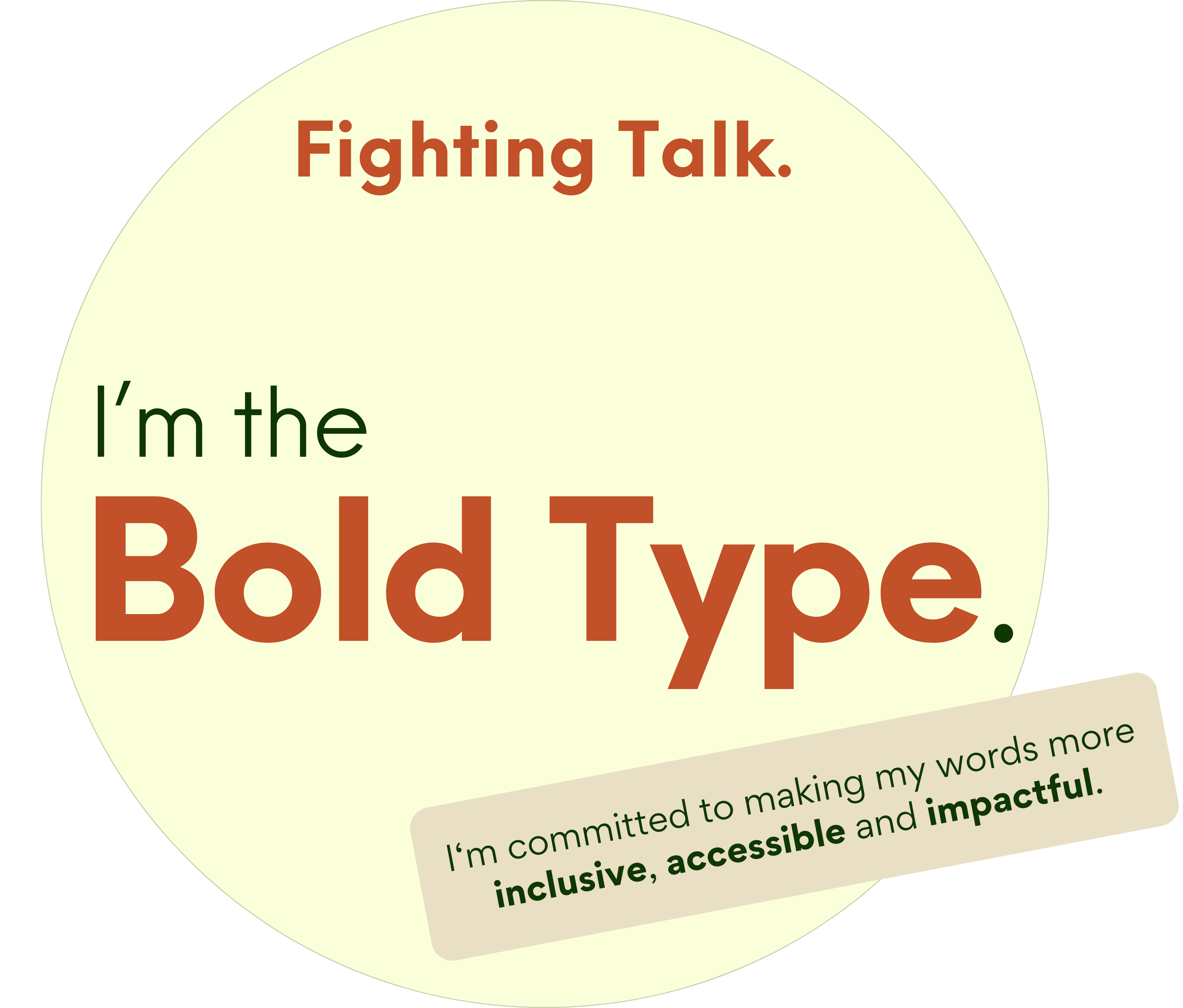 Bold Type Badge